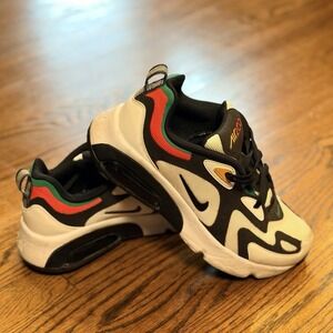 Nike Air Max 200 Shoes Size 6.5Y Medium D Rasta White Black Sneakers AQ2568-101